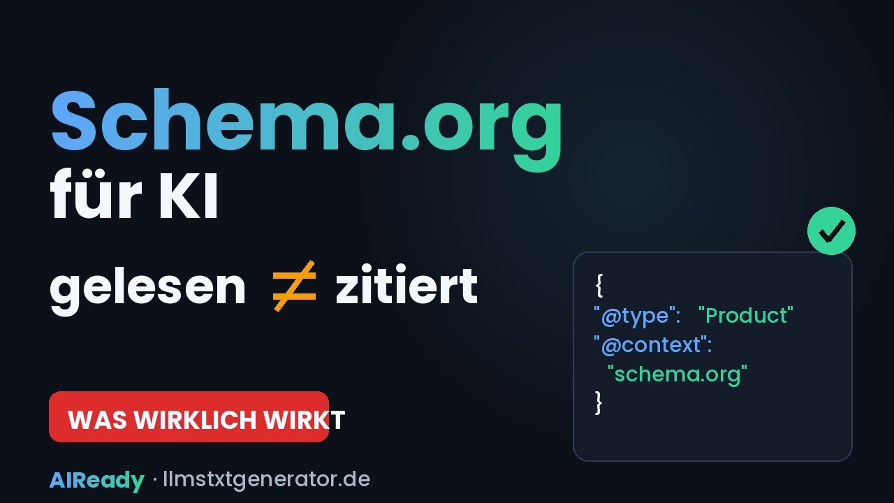 Video: Schema.org für KI – Video