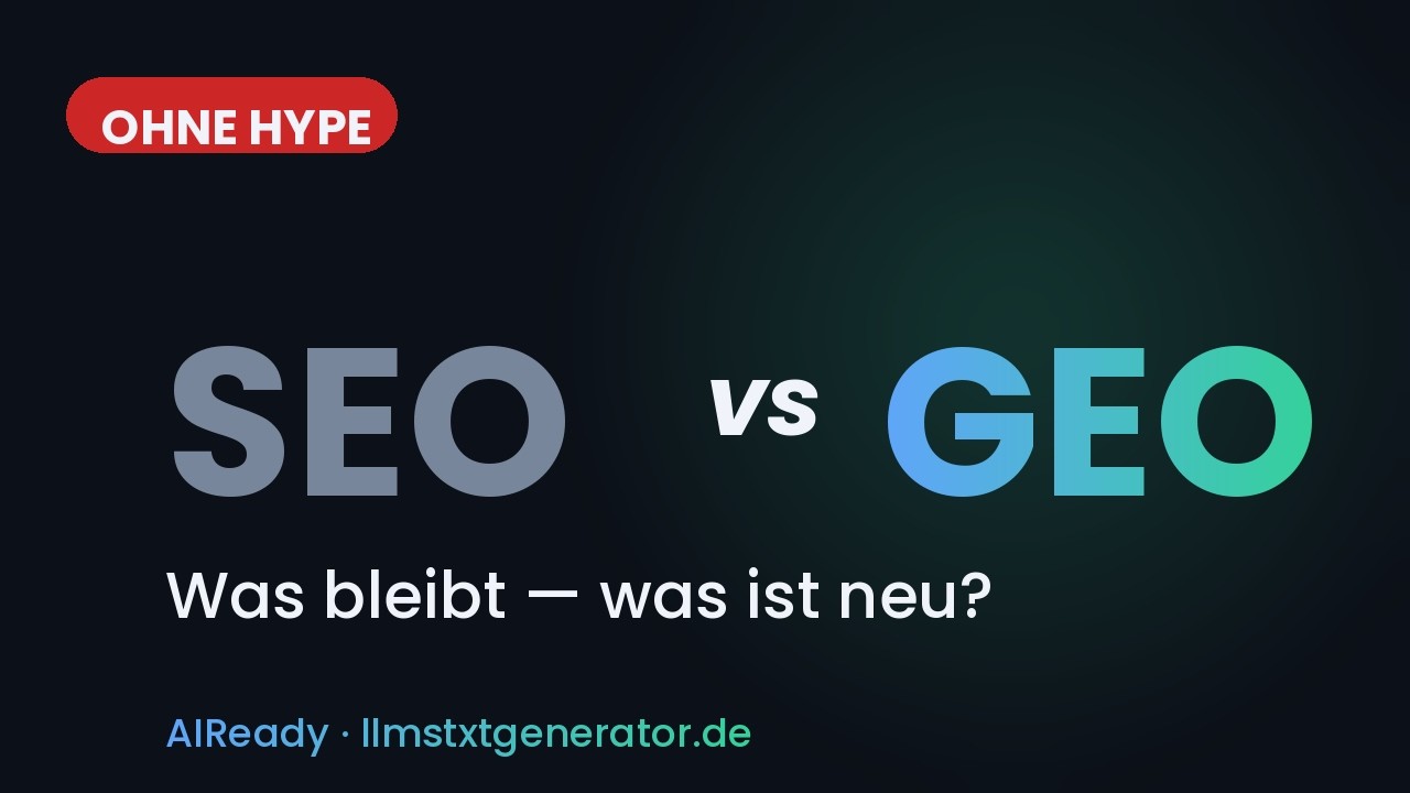 Video: GEO vs. SEO – Video