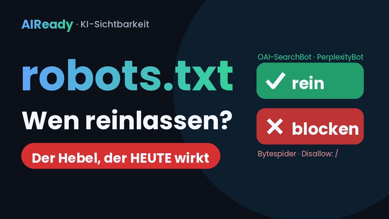 Video: robots.txt für KI – Video